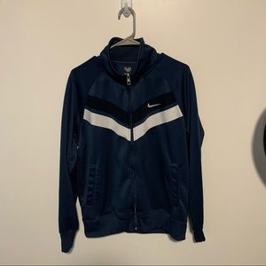 Blue long Sleeve Nike Sport Jacket Large